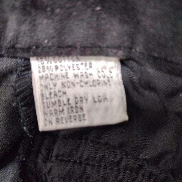 Vintage Velour Pants Women's Black Soft Trousers Stretch Zip Pockets Size 12 - Picture 9 of 13